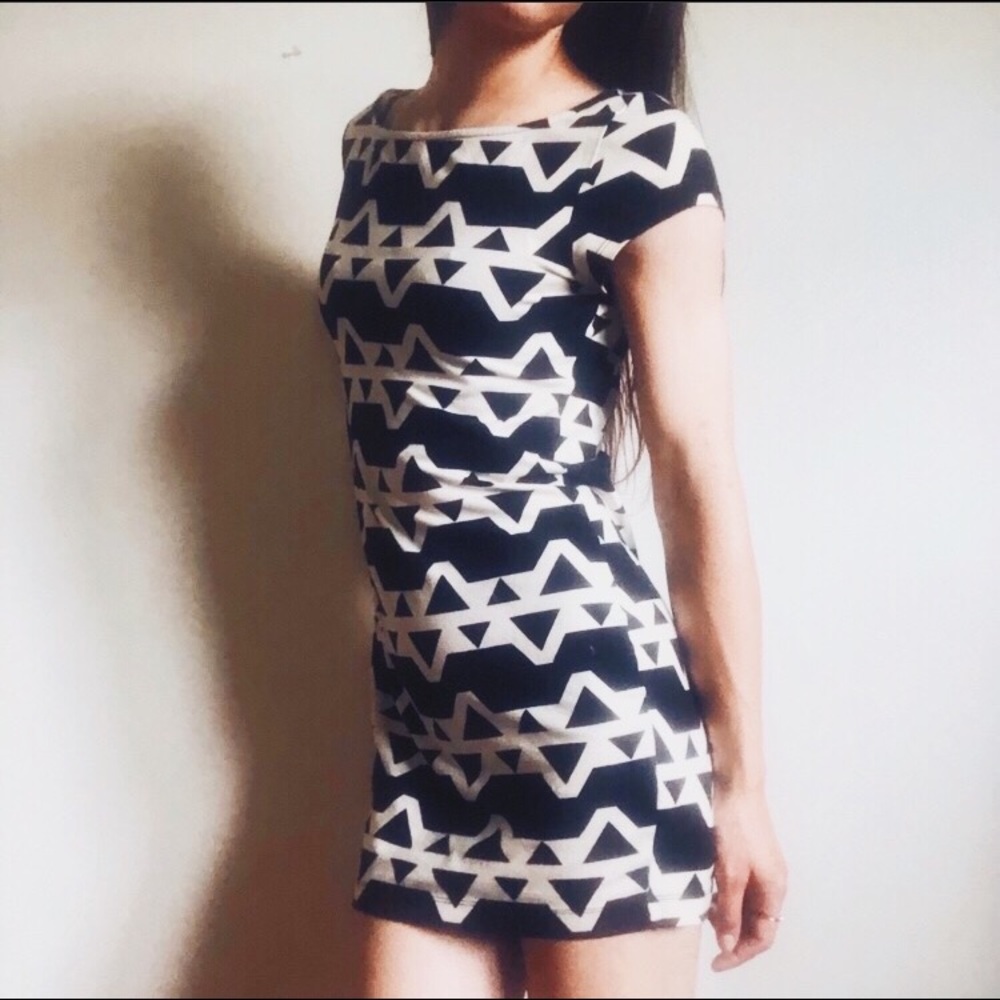Geometric T-Shirt Dress